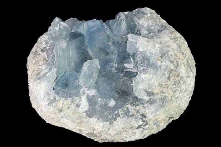 Sky Blue Celestine (Celestite) Crystal Cluster - Madagascar #139419